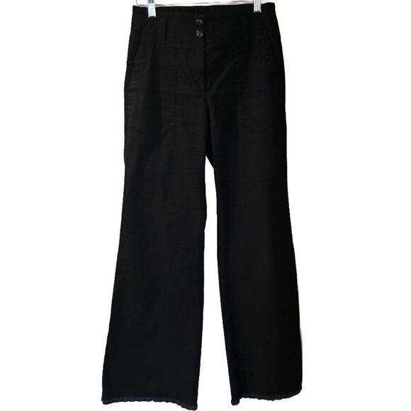 The Naomi Linen Wide-Leg Flare Pants by Maeve - sz 0 - Picture 1 of 6